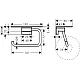 Тримач паперу з полицею Matt White Hansgrohe Addstoris 41772700