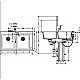 Кухонна мийка Select зі змішувачем хром Hansgrohe C51-F770-05 Combi 43216000