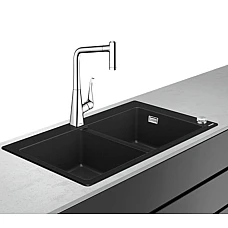 Кухонна мийка Select зі змішувачем хром Hansgrohe C51-F770-05 Combi 43216000