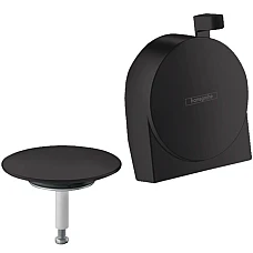 Зовнішня частина до сифона на ванну з наповненням Matt Black Hansgrohe Exafill S 58117670