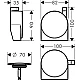 Наружная часть к сифону на ванну с наполнением Matt White Hansgrohe Exafill S 58117700