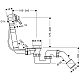 Сифон для ванн з наповненням Hansgrohe Exafill Basic 58125180