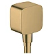Шлангове під'єднання зі зворотнім клапаном Brushed Bronze Hansgrohe FixFit E 26457140
