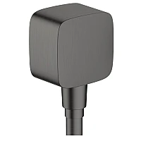 Шлангове під'єднання зі зворотнім клапаном Brushed Black Chrome Hansgrohe FixFit E 26457340