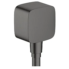 Шланговое подключение с обратным клапаном Brushed Black Chrome Hansgrohe FixFit E 26457340