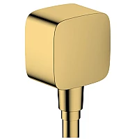 Шлангове під'єднання зі зворотнім клапаном Polished Gold Optic Hansgrohe FixFit E 26457990