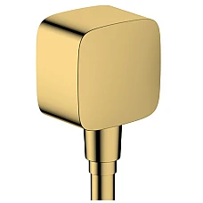 Шланговое подключение с обратным клапаном Polished Gold Optic Hansgrohe FixFit E 26457990