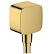 Шлангове під'єднання зі зворотнім клапаном Polished Gold Optic Hansgrohe FixFit E 26457990