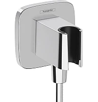 Шлангове під'єднання з тримачем Chrome Hansgrohe FixFit Porter Q 26887000