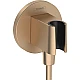 Шлангове під'єднання з тримачем Brushed Bronze Hansgrohe FixFit Porter S 26888140