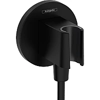 Шланговое подключение с держателем Matt Black Hansgrohe FixFit Porter S 26888670