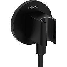 Шлангове під'єднання з тримачем Matt Black Hansgrohe FixFit Porter S 26888670
