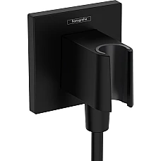 Шланговое подключение с держателем Matt Black Hansgrohe FixFit Porter E 26889670