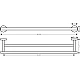 Рушникотримач подвійний хромований Hansgrohe Logis Universal 41712000