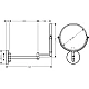 Дзеркало для гоління хром Hansgrohe Logis Universal 73561000