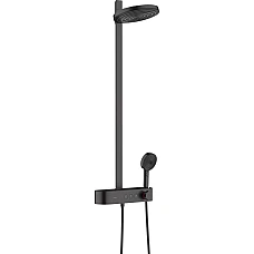 Душевая система 2jet 400 Matt Black HANSGROHE Pulsify Showerpipe 260 24240670