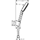 Душовий набір Porter 1.6 м Matt Black HANSGROHE Pulsify Select Relaxation 105 24303670