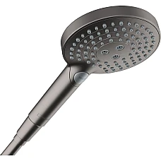 Ручний душ PowderRain 120 3jet P Brushed Black Chrome HANSGROHE Raindance Select S 26014340