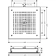 Верхний душ Hansgrohe Raindance E 1jet EcoSmart 400x400 26253000 хром