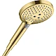 Ручний душ EcoSmart 9L Polished Gold Optic HANSGROHE Raindance Select S 120 26531990