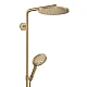 Душевая система Showerpipe PowderRain 1jetP с термостатом Brushed Bronze HANSGROHE Raindance S 240 27633140