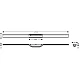 Верхняя часть для канала Brushed Black Hansgrohe RainDrain Flex 56047340