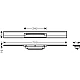 Верхняя часть для канала (пристенный) Chrome Hansgrohe RainDrain Flex 56050000