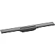 Верхняя часть для канала (пристенный) Brushed Black Hansgrohe RainDrain Flex 56050340
