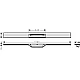 Верхняя часть для канала (пристенный) Brushed Black Hansgrohe RainDrain Flex 56053340