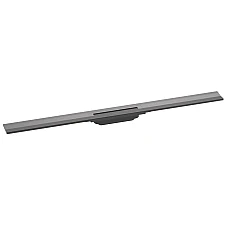 Верхняя часть для канала (пристенный) Brushed Black Hansgrohe RainDrain Flex 56053340