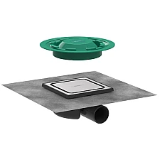 Точечный трап Brushed Stainless Steel Hansgrohe RainDrain Spot 56055800