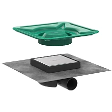 Точковий трап Brushed Stainless Steel Hansgrohe RainDrain Spot 56112800