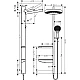Белая душевая система Hansgrohe Rainfinity Showerpipe 360 1jet 26842700