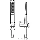 Душевой набор 1Jet Porter 1.6 м Matt White HANSGROHE Rainfinity 100 26856700