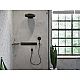 Ручной душ 3jet EcoSmart Brushed Black Chrome HANSGROHE Rainfinity 130 26865340