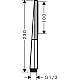 Ручний душ 1jet Matt Black HANSGROHE Rainfinity 26866670