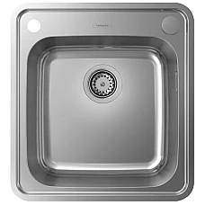 Кухонна мийка на стільницю з сифоном automatic Stainless Steel Hansgrohe S41 S412-F400 43335800