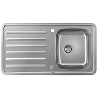 Кухонна мийка на стільницю з сифоном automatic Stainless Steel Hansgrohe S41 S4113-F340 43337800