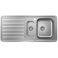 Кухонная мойка на столешницу с сифоном automatic Stainless Steel Hansgrohe S41 S4113-F540 43339800