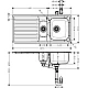 Кухонная мойка на столешницу с сифоном Stainless Steel Hansgrohe S41 S4111-F540 43342800