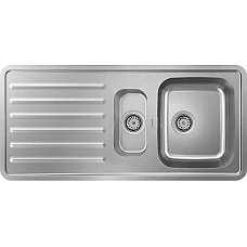 Кухонная мойка на столешницу с сифоном Stainless Steel Hansgrohe S41 S4111-F540 43342800