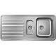 Кухонная мойка на столешницу с сифоном Stainless Steel Hansgrohe S41 S4111-F540 43342800