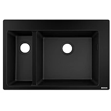 Кухонна мийка на дві чаші Graphiteblack Hansgrohe S510-F635 43315170