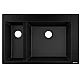 Кухонная мойка на две чаши Graphiteblack Hansgrohe S510-F635 43315170