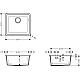 Кухонна мийка під стільницю Concretegrey Hansgrohe S510-U450 43431380