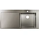 Кухонная мойка на столешницу полка слева Stainless Steel Hansgrohe S715-F450 43306800