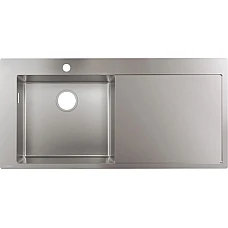 Кухонна мийка на стільницю полиця праворуч Stainless Steel Hansgrohe S716-F450 43331800