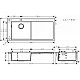 Кухонная мойка на столешницу полка слева Stainless Steel Hansgrohe S718-F450 43332800