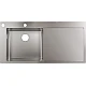 Кухонная мойка на столешницу полка слева Stainless Steel Hansgrohe S718-F450 43332800