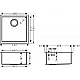 Кухонна мийка під стільницю сталь Stainless Steel Hansgrohe S719-U400 43425800